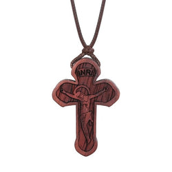 Jesus Pendant Necklaces With Leather Rope