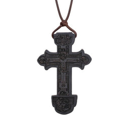 Jesus Pendant Necklaces With Leather Rope