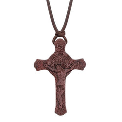 Jesus Pendant Necklaces With Leather Rope