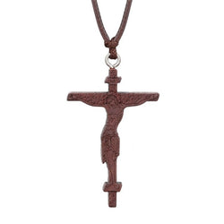 Jesus Pendant Necklaces With Leather Rope