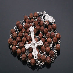 Rose Resin Rosary - Zinc Alloy