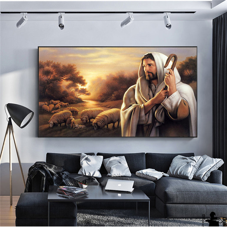 Canvas 'Jesus The Shepherd' Painting