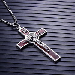 Large Crucifix Pendant Necklaces