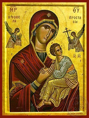 Holy Mother & Jesus Icon - Hand-Made