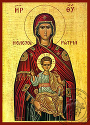 Holy Mother & Jesus Icon - Hand-Made