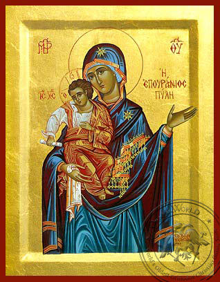 Holy Mother & Jesus Icon - Hand-Made