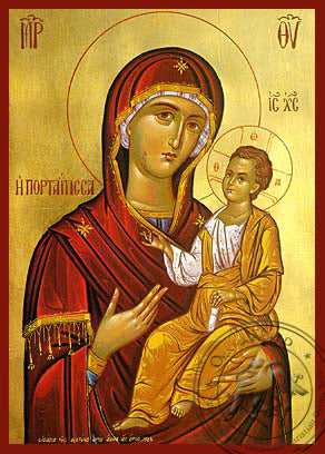 Holy Mother & Jesus Icon - Hand-Made