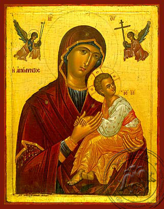 Holy Mother & Jesus Icon - Hand-Made