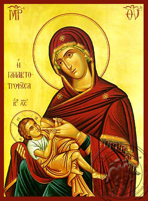 Holy Mother & Jesus Icon - Hand-Made