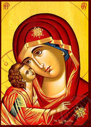 Holy Mother & Jesus Icon - Hand-Made