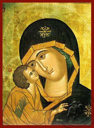 Holy Mother & Jesus Icon - Hand-Made