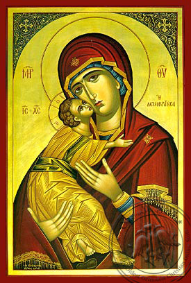 Holy Mother & Jesus Icon - Hand-Made